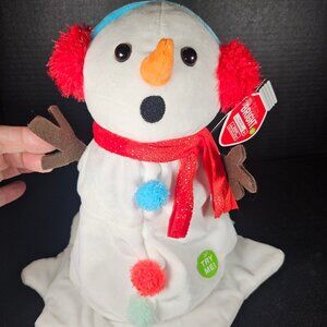 Animated Melting Plush Snowman, Walgreens, 2024 Bright Brand. Cute!